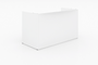 Inside Curved Reception Desk Shell, Blanco Laminate (CD-P7236RD-B)