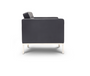 Piazza Lounge Black Bonded Leather Chair (CD-PIAZZA1B)