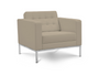Piazza Lounge Sand Bonded Leather Chair (CD-PIAZZA1S)
