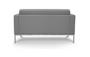 Piazza Love Seat Grey Bonded Leather (CD-PIAZZA2G)