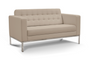 Piazza Love Seat Sand Bonded Leather (CD-PIAZZA2S)