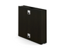 Side Panels of Copertina Leg Cover for HAT 30" Surface Espresso 29"1/2"Dx6"1/4"Tx26"1/4"H (CD-SP-HLLC30-IC-E)