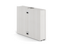 Side Panels of Copertina Leg Cover for HAT 36" Surface Blanc de Gris 35"1/4"Dx6"1/4"Tx26"1/4"H (CD-SP-HLLC36-IC-BDG)