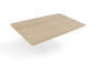 Knife edge top for Media wall center, compatible with Veloce legs, Potenza executive legs, pranzo bases, Aureola bases and Bicci bases, 60"W*48"/42"D*1.575"H Miele (CD-TOP-MWU-MI)