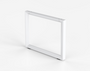 Veloce White O Leg 24'D (2 Per Carton) White Frame (CD-V24-WH (2))