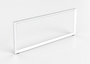 Veloce O Leg 69'D/For 30'D Surfaces (2 Per Carton) White Frame (CD-V60-WH (2))