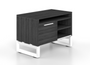 Open Storage/Bookcase 22"Hx36'W-Grigio - White Base (CD-VLS36-WH-G)