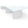 3 Legs and Hardware for Conference Table 120" & 138" - Blanco Compatible with Laminate and Glass Top (CD-12048CT-2-B-NEW), alternate view 5 (CD-12048CT-2-B-NEW)