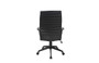 Arte High Back Executive Chair, Black Nylon Base, Black Bonded Leather (CD-128B), alternate view 5 (CD-128B)