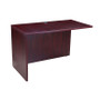 Boss Office Suite Office Products 66 Inch Executive L-Shape Corner Desk with Box/Box/File Storage Pedestal and 2 Drawer Lateral File, Mahogany (GROUPA19-M)