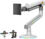 NB Gaming Monitor Arm for Screen up to 60 inches, Holds 44 lbs(20 kg), VESA 75/100, RGB Light, Heavy Duty Monitor Stand (MOSNBMONITORARM)