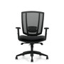 Synchro Tilter Mesh Back w/ Arms and Upholstered Seat - Black (OTG3101-BL20)