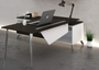 Espresso One Suite L-Desk with Open Return/Credenza (CD-OSLD-E(GROUP))