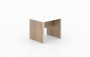 Noce Deluxe End Table with White Glass Top (CD-P242020ETG-N(GROUP))