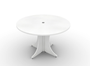 Blanco Round Laminate Conference Table (CD-P48RT-B(GROUP))