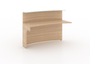 Miele Curved Reception Desk Extension with Glass Transaction Counter (CD-P60CRDE-MI-NEW(GROUP))