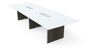 Espresso Glass Top Conference Table (CD-RGCT13848-E (GROUP))