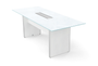 Blanco Rectangular Glass Top Conference Table (CD-RGCT7832-B(GROUP))