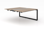 Noce Veloce Double Station Add-On/Extension with Wire Management , Black Frame (CD-VDS2448-AE-BLK-N(GROUP))