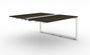Espresso Veloce Double Station Add-On/Extension with Wire Management , White Frame (CD-VDS2448-AE-WH-E(GROUP))
