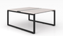 Blanc De Gris Veloce Double Station, Black Frame (CD-VDS2448-BLK-BDG(GROUP))
