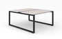 Blanc De Gris Veloce Double Station, Black Frame (CD-VDS2466-BLK-BDG(GROUP))