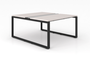 Blanc De Gris Veloce Double Station, Black Frame (CD-VDS3066-BLK-BDG(GROUP))