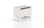 Blanc De Gris Veloce Lateral File with Top Cabinet, White Frame (CD-VLF36-WH-BDG-NEW(GROUP))