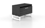 Grigio Veloce Lateral File with Top Cabinet, White Frame (CD-VLF36-WH-G-NEW(GROUP))