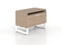 Noce Veloce Lateral File with Top Cabinet, White Frame (CD-VLF36-WH-N-NEW(GROUP))