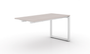 Blanc De Gris Add-on/Extension to Single Station, White Frame (CD-VSS2460-AE-WH-BDG(GROUP))