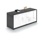 Grigio 4 Glass Door Credenza (P-109-G(GROUP))