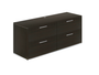 Espresso 4 Drawer Lateral Credenza (P-111-E(GROUP))