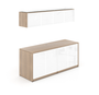 Noce Double Credenza with Glass Doors (P-116-N)