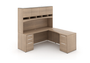 Noce Credenza with Return and Hutch (P-117-N)