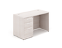 Blanc De Gris Single Pedestal Rectangular Desk (P-120-BDG)