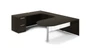 Espresso U-Shaped Bullet End Desk (P-121NH-E)