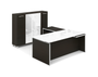 Espresso U-Shaped Potenza Executive Desk (P-122-E)