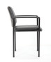 Vinyl Stack Guest Chair with Arms (MOS1G6410330VBLK)
