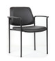 Vinyl Stack Guest Chair with Arms (MOS1G6410330VBLK)