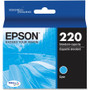 Epson DURABrite Ultra 220 Original Standard Yield Inkjet Ink Cartridge - Cyan - 1 Each - 165 Pages (EPST220220S)