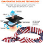 Chill-Its Evaporating Cooling Bandana - 1 Each - Red, White, Blue (EGO12303)