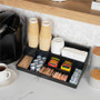 Mind Reader EMS Mind Coffee Condiment Organizer - 64 x Coffee/Tea Pod - 11 Compartment(s) - 9.8" x (EMSCOMORGBLK)