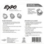 Expo Eraser Cap Magnetic Dry Erase Marker Set - Medium, Fine, Broad Marker Point - Chisel Marker - (SAN1944728)