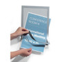 DURABLE DURAFRAME Self-Adhesive Magnetic Letter Sign Holder - Horizontal or Vertical, x - (DBL476823)