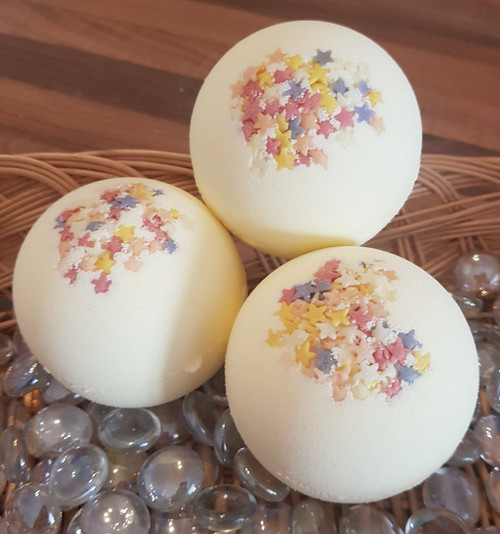 X3 Vanilla Stars Bath Bomb with Sweet Almond Oil (Wholesale)