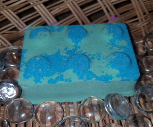 X3 Blue & Green Brick Bath Bombs (Wholesale)