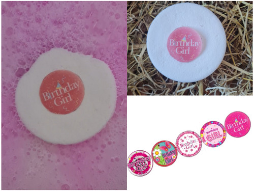 X3 Pink Happy Birthday Bath Bomb - Colourful Embeds Inside (Wholesale)