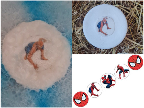 Spider Bath Bomb - Colourful Embeds Inside