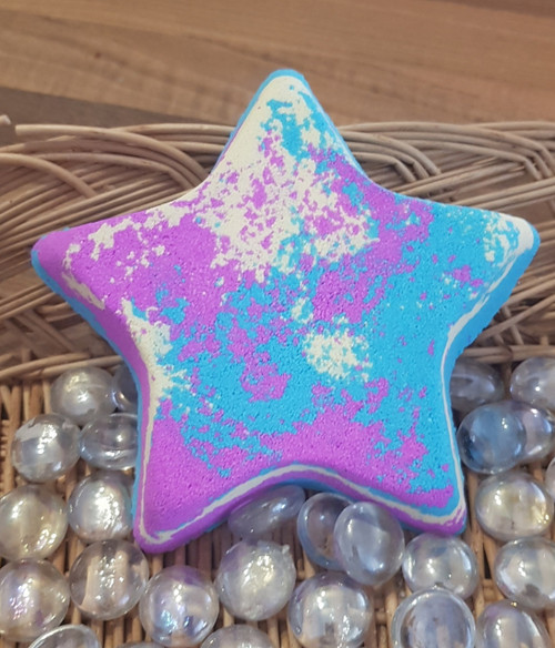 Jumbo Star Bath Bomb - Pink, Yellow & Blue